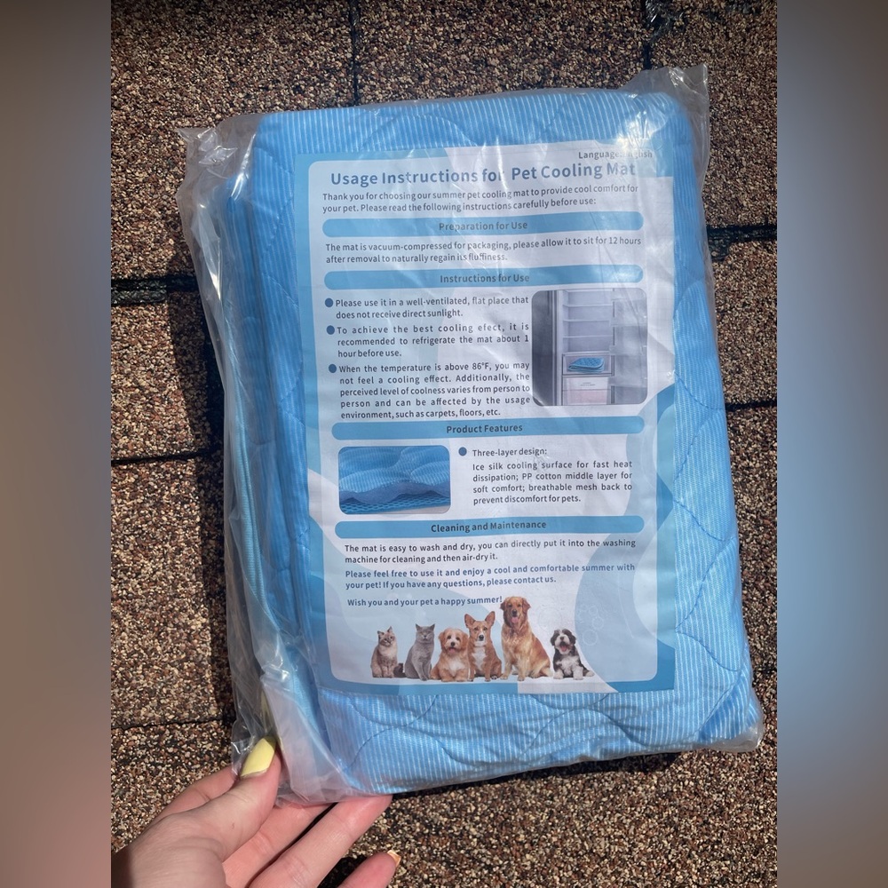 Pet Cooling Mat - Blue - Large